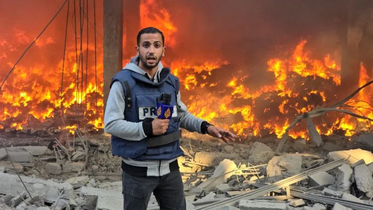 গাজায় দুই শতাধিক সাংবাদিককে হত্যা করেছে ইসরায়েল। ছবি: এক্স থেকে নেওয়া