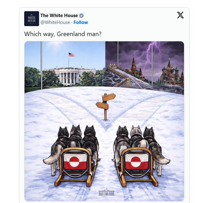 হোয়াইট হাউজের পোস্টের স্ক্রিনশট