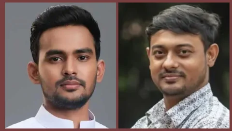আসিফ মাহমুদ সজীব এবং নাসীরুদ্দীন পাটওয়ারী। সংগৃহীত ছবি