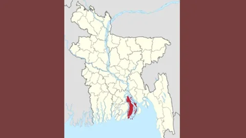 মানচিত্রে দ্বীপ জেলা ভোলা