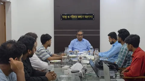 মতবিনিময় সভায় কথা বলেন স্বাস্থ্য প্রতিমন্ত্রী ড. এম এ মুহিত। সংগৃহীত ছবি
