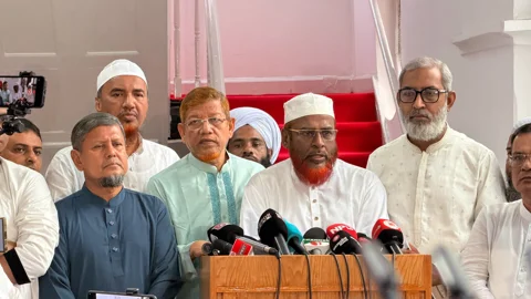 প্রেস ব্রিফিংয়ে কথা বলেন মিয়া গোলাম পরওয়ার। সংগৃহীত ছবি