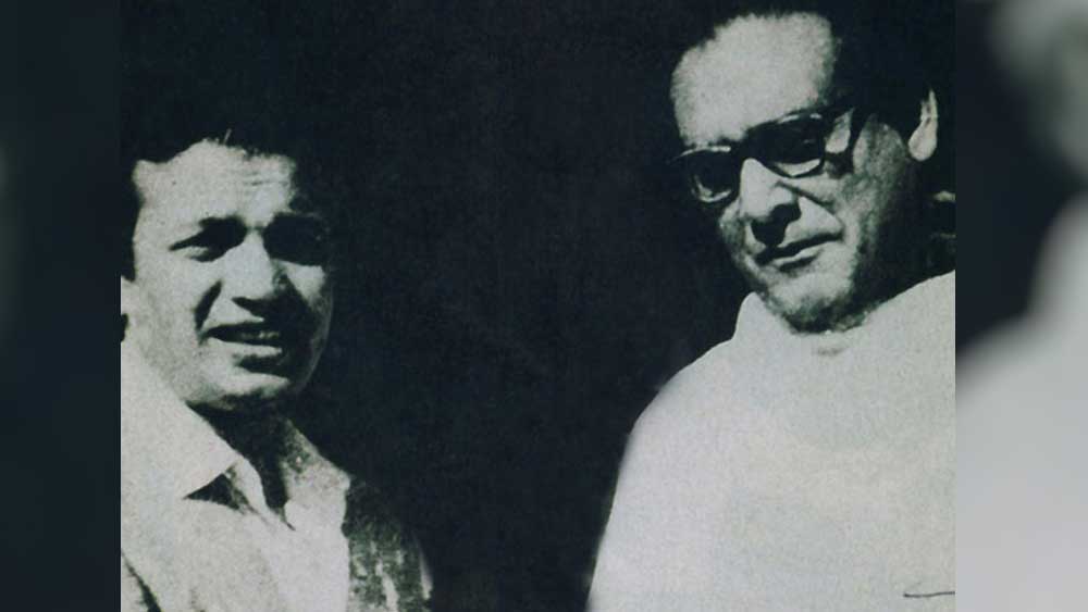উত্তমকুমার-হেমন্ত মুখোপাধ্যায়। সংগৃহীত ছবি