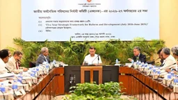একনেক সভায় সভাপতিত্ব করেন প্রধানমন্ত্রী তারেক রহমান। ছবি: সংগৃহীত