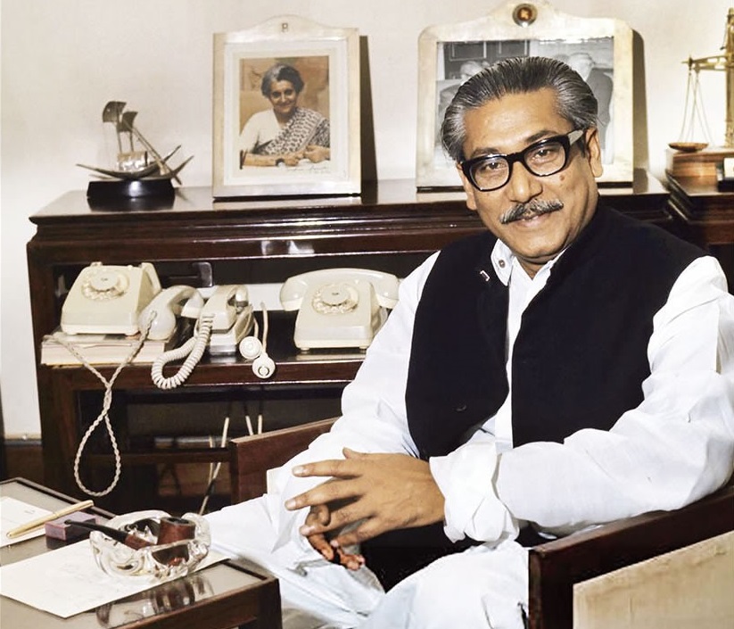 বাংলাদেশের তৎকালীন প্রধানমন্ত্রী শেখ মুজিবুর রহমান। ছবি: সংগৃহীত