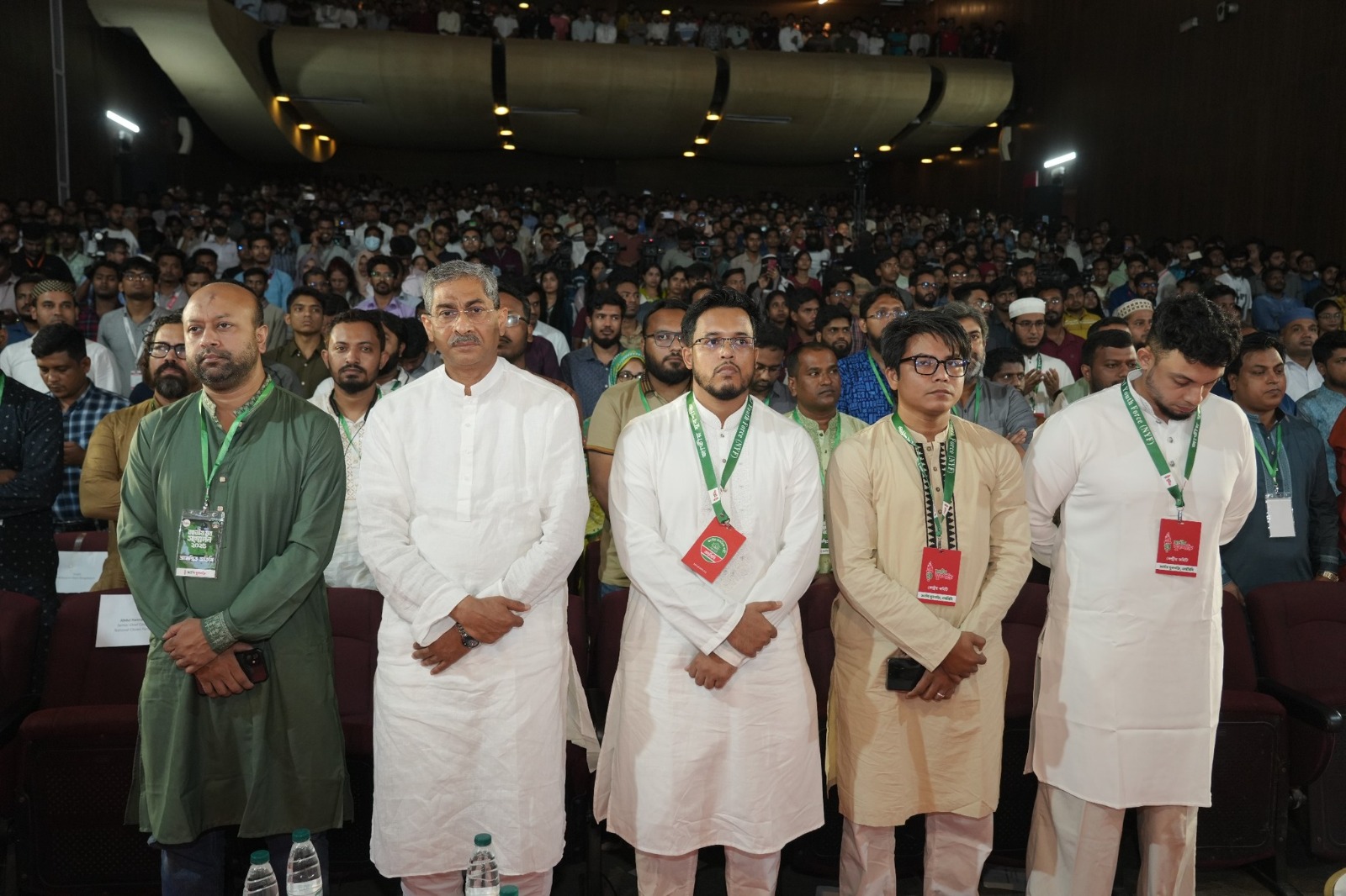 জাতীয় যুবশক্তি’র অনুষ্ঠানে অতিথিরা। ছবি: যুবশক্তির ফেসবুক পেজ থেকে নেওয়া