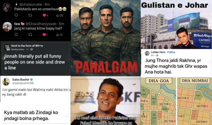 সামাজিক যোগাযোগমাধ্যমে ভারত-পাকিস্তান ‘মিম যুদ্ধ’। সংগৃহীত ছবি