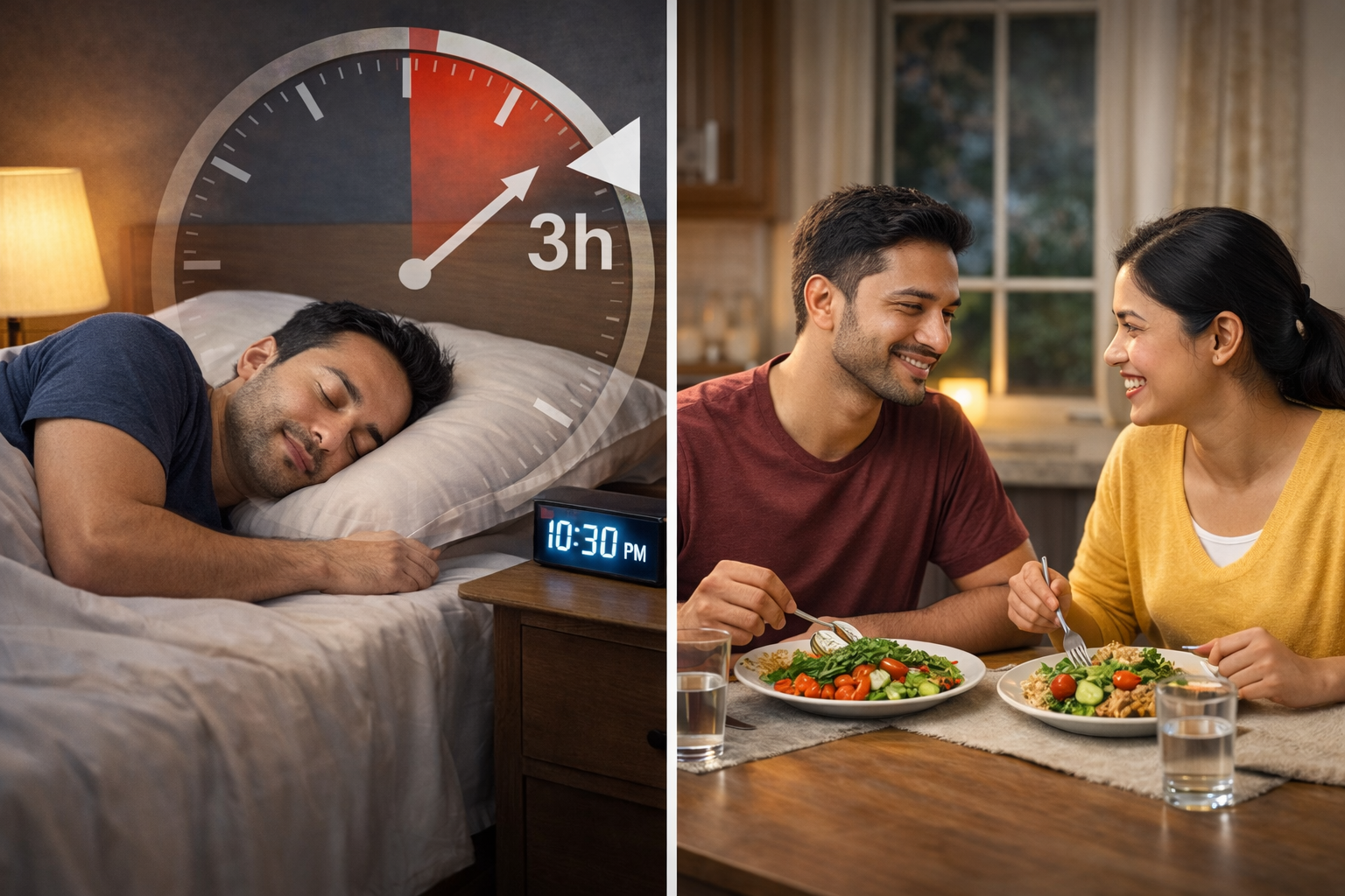 কেন ঘুমানোর ৩ ঘণ্টা আগেই রাতের খাবার খাওয়া উচিত