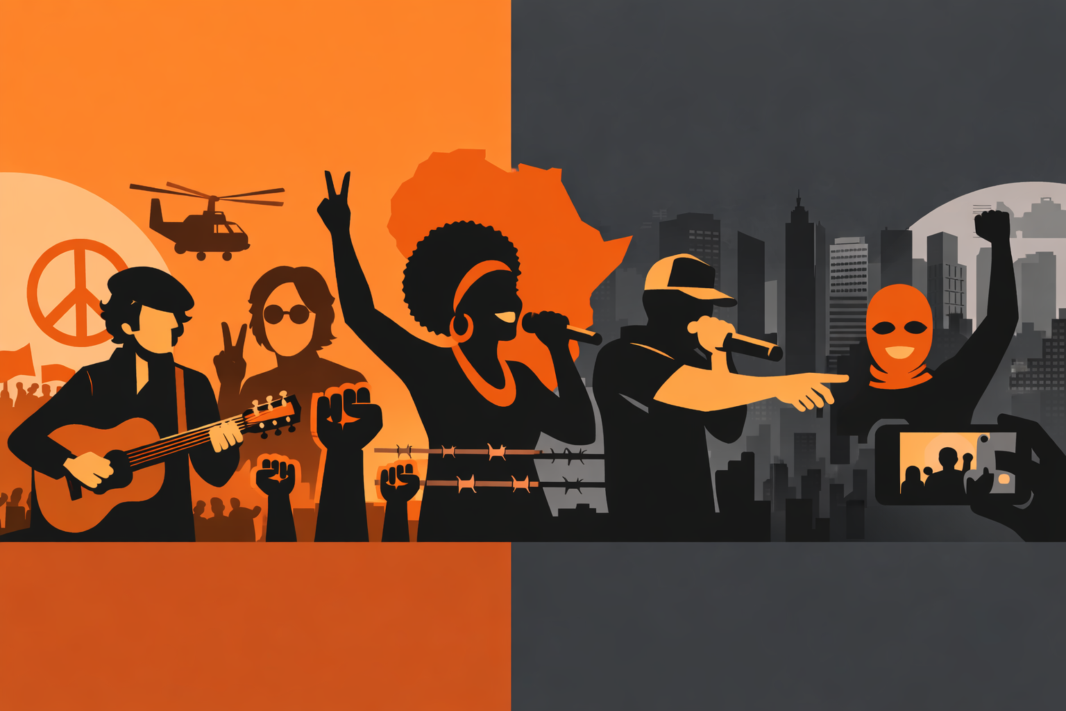 ফোক থেকে হিপ-হপ: যুগে যুগে দেশে দেশে প্রতিবাদের গান