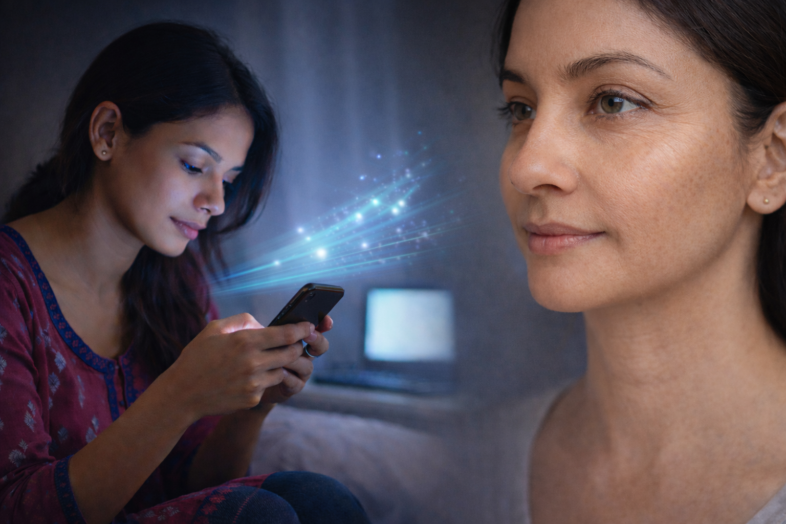 ডিজিটাল এজিং: স্ক্রিনের আলোতে অল্প বয়সেই ত্বকের বার্ধক্য