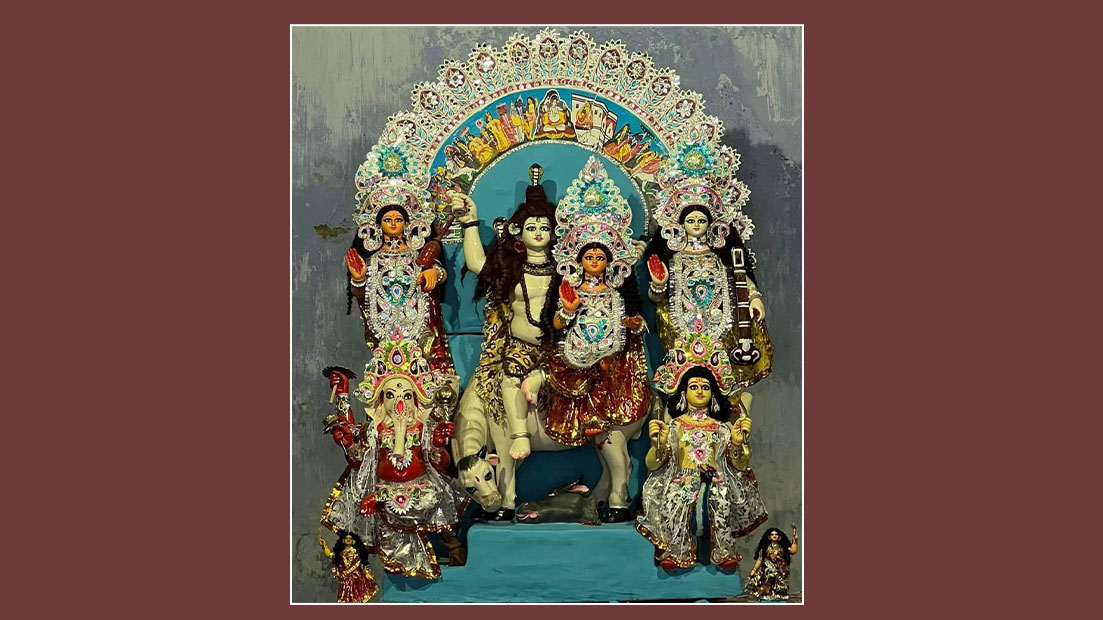 দ্বিভূজা দুর্গা। সংগৃহীত ছবি