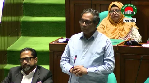 সংসদে বক্তব্য রাখছেন স্বাস্থ্য ও পরিবার কল্যাণ প্রতিমন্ত্রী এম এ মুহিত। ছবি: সংসদ বাংলাদেশ টিভি