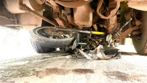 ঝিনাইদহে সড়ক দুর্ঘটনায় বাসে নিচে আটকে যায় মোটারসাইকেল। স্ট্রিম ছবি
