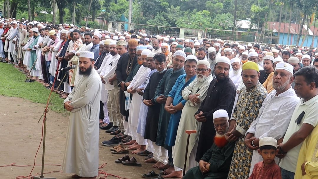 পঞ্চগড়ে ব্যারিস্টার জমির উদ্দিনের গায়েবি জানাজা। স্ট্রিম ছবি