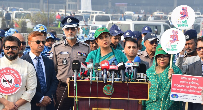 অকারণ হর্ন বন্ধে সম্মিলিত প্রচেষ্টার আহ্বান পরিবেশ উপদেষ্টার