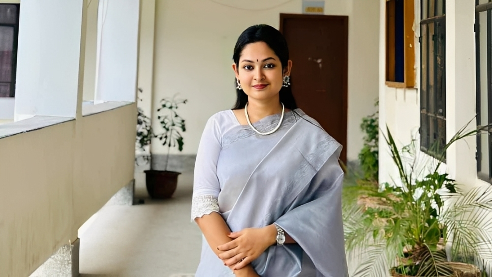 রাকসু নির্বাচনে ছাত্রদলের প্যানেল থেকে এজিএস পদপ্রার্থী জাহিন বিশ্বাস এষা। সংগৃহীত ছবি