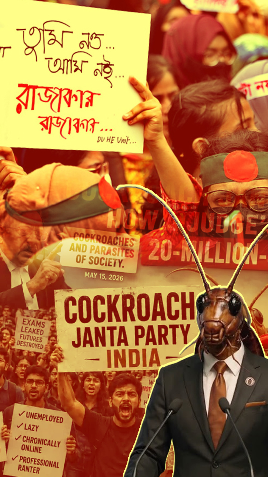 রাজাকার থেকে ককরোচ: অবজ্ঞার গালি যখন প্রতিরোধের ভাষা