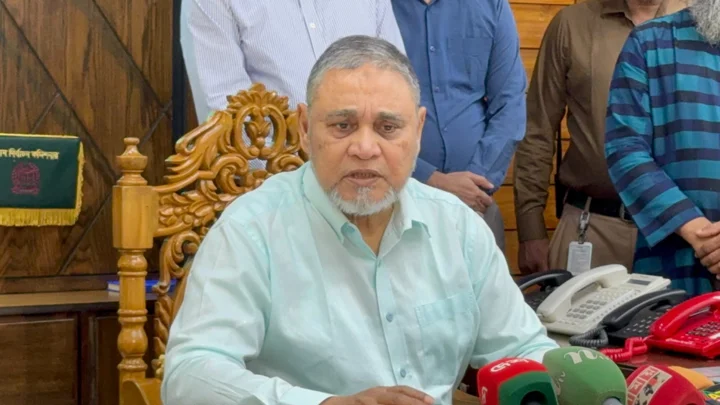 বক্তব্য দিচ্ছেন প্রধান নির্বাচন কমিশনার (সিইসি) এ এম এম নাসির উদ্দিন। সংগৃহীত ছবি
