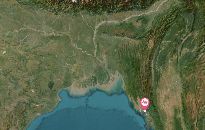 ১৭৬২ সালের সেই ভূমিকম্পের উৎপত্তিস্থল