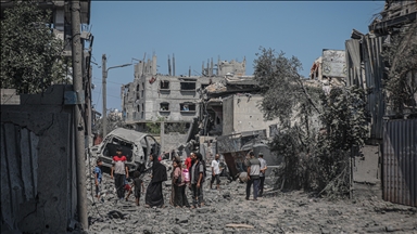 গাজায় ইসরায়েলি হামলায় সৃষ্ট ভয়াবহ পরিস্থিতি। সংগৃহীত ছবি