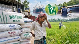 সারের বস্তা কোথায় আটকে আছে? 