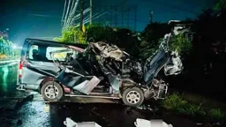 বিয়ের অনুষ্ঠান থেকে ফিরছিলেন, কাভার্ড ভ্যানের ধাক্কায় কনের ভাই-বোনসহ নিহত ৪