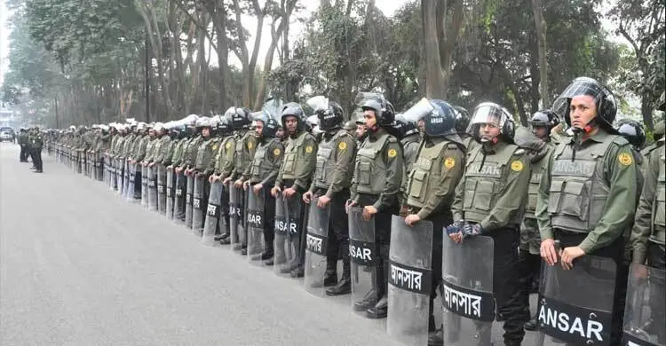 খালেদা জিয়ার জানাজা: ৫০ প্লাটুন আনসার ও টিডিপি মোতায়েন