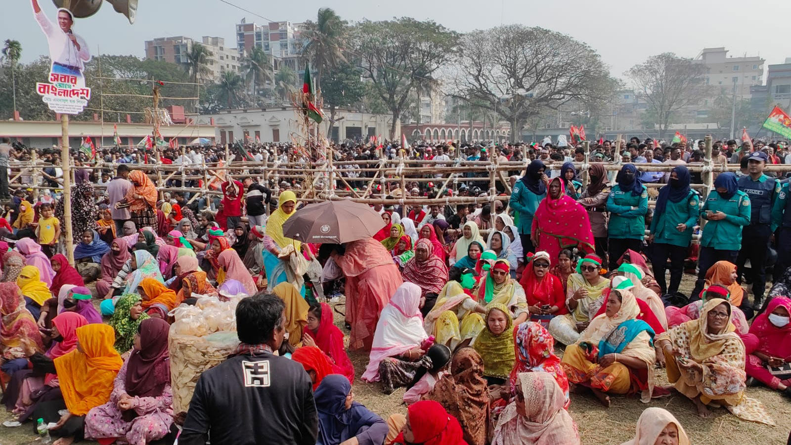 রাজশাহীতে তারেক রহমানের নির্বাচনী সমাবেশ, মাদ্রাসা ময়দানে জনস্রোত