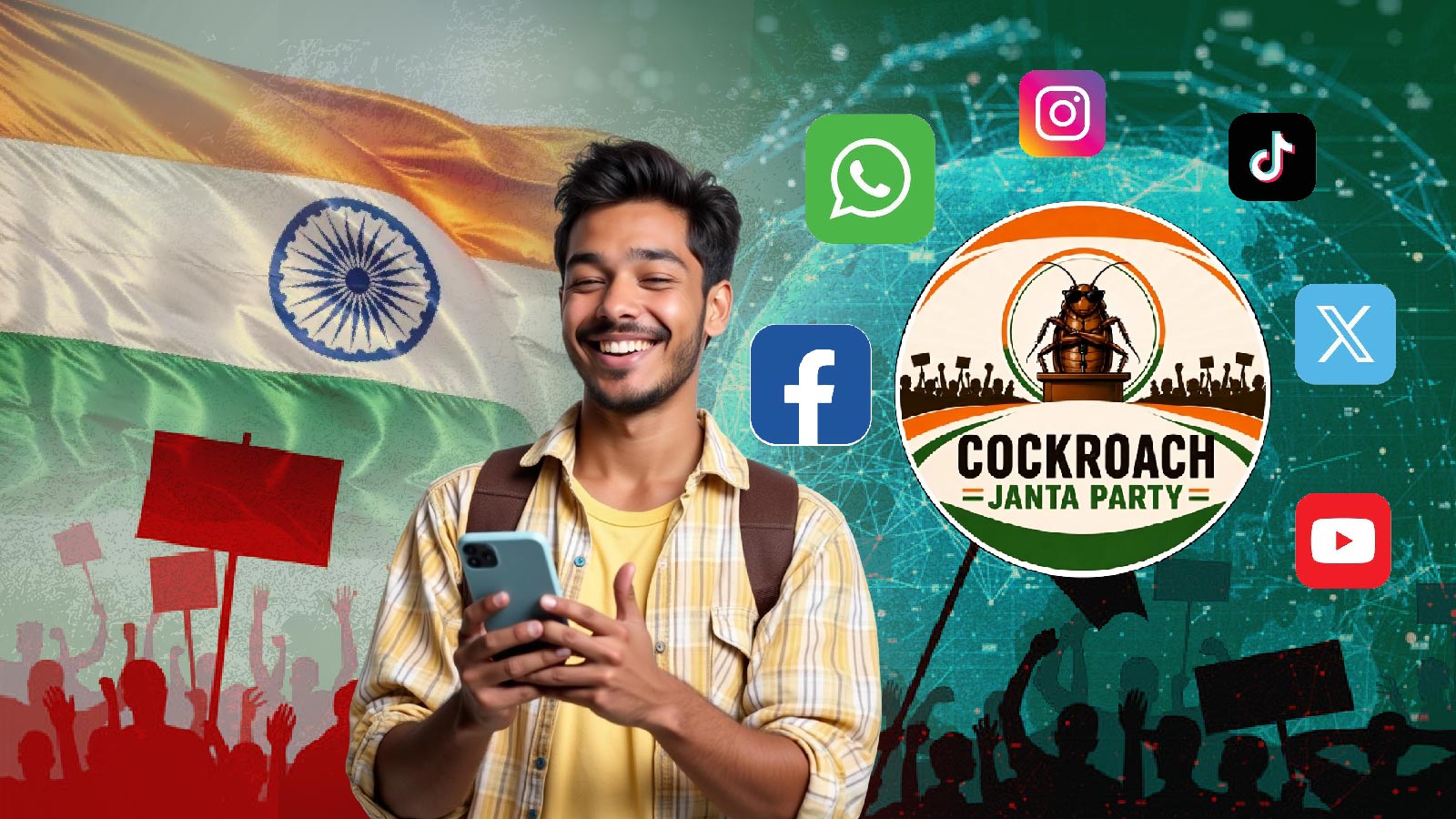‘ককরোচ জনতা পার্টি’: ভারতের জেন-জি প্রজন্মের অভিনব ডিজিটাল বিদ্রোহ