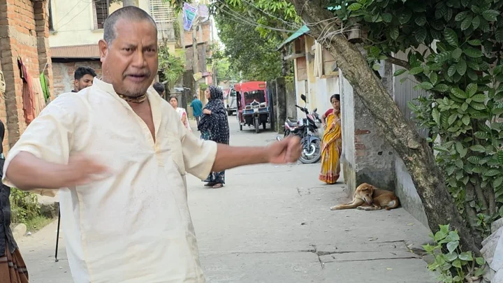 সিদ্ধার্থ দাসের বাবা বিনয় চন্দ্র দাস। সংগৃহীত ছবি 