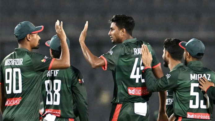 শেষ ওভারের রোমাঞ্চে সিরিজ জিতল বাংলাদেশ