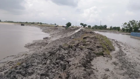 সাতক্ষীরার বেড়িবাঁধ নিয়ে শঙ্কা কাটছে না স্থানীয়দের। ছবি: স্ট্রিম