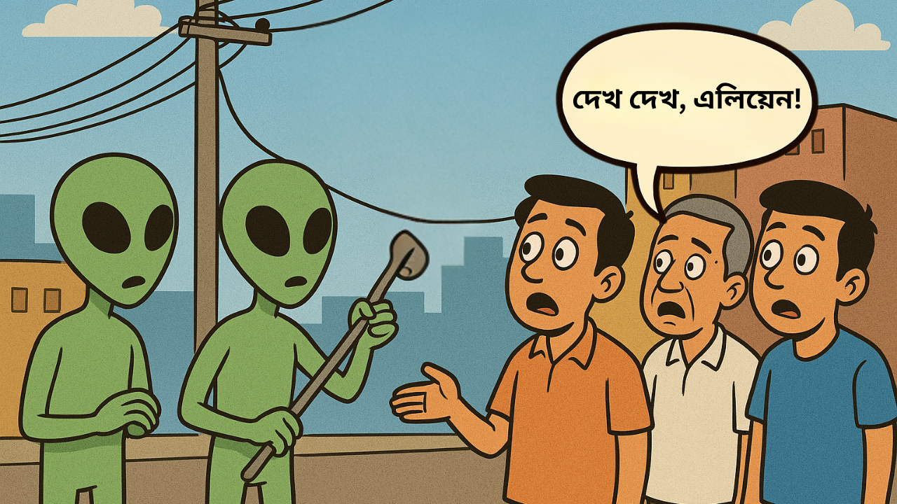 ধনধান্য গুজবে ভরা আমাদের এই বসুন্ধরা। স্ট্রিম গ্রাফিক