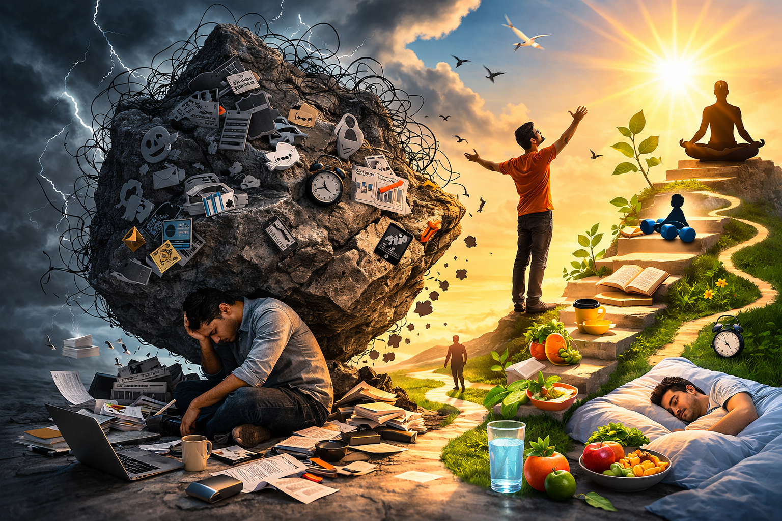 স্ট্রেসের পাহাড়ে চাপা পড়েছেন? মুক্তি পেতে বদলে ফেলুন প্রতিদিনের এই সাধারণ অভ্যাস