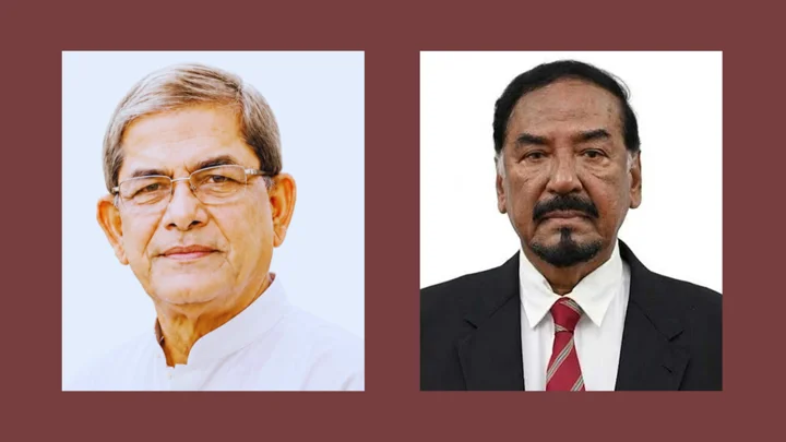 মির্জা ফখরুল ইসলাম আলমগীর এবং হাফিজ উদ্দিন আহমদ। স্ট্রিম গ্রাফিক