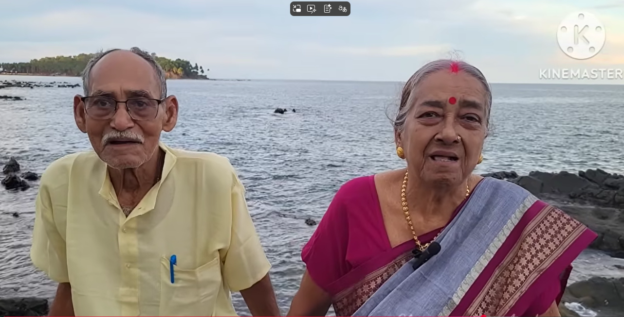 হিমাংশু বণিক ও তাঁর স্ত্রী মিলন বণিক। ইউটিউব থেকে নেওয়া ছবি