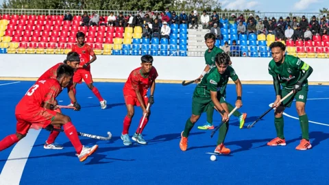 পাকিস্তানের বিপক্ষে ৩-০ গোলে হেরেছে বাংলাদেশ। ছবি: সংগৃহীত