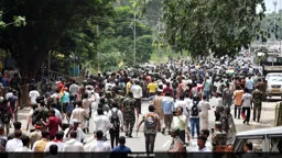 আন্দোলনকারী শিক্ষার্থীদের অন্যতম প্রধান দাবি ছিল জেএসএসসি-সিজিএল পরীক্ষা বাতিল করা। ছবি: সংগৃহীত