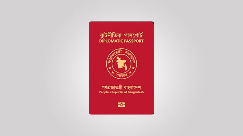 কূটনীতিক পাসপোর্ট। স্ট্রিম গ্রাফিক