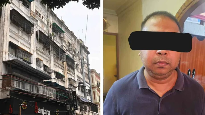 হোটেল শিখা-ইন ও এটির মালিক বীরেশ্বর মিত্র। ছবি: সংগৃহীত