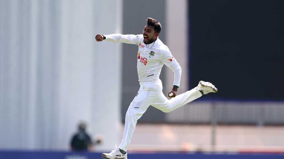 উইকেট নেওয়ার পর মিরাজের উল্লাস। সংগৃহীত ছবি