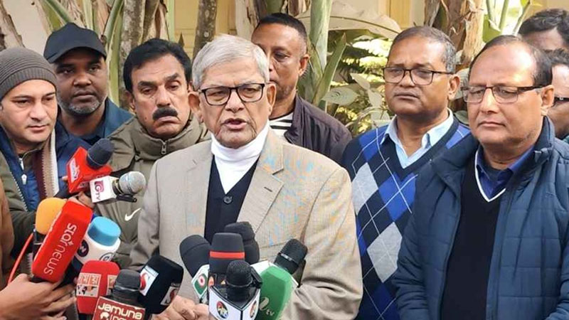 অবৈধ অস্ত্র উদ্ধারসহ অপরাধ দমনে ব্যর্থতার পরিচয় দিচ্ছে সরকার: মির্জা ফখরুল