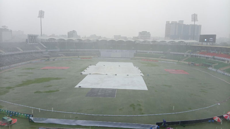 মিরপুর টেস্টে বৃষ্টির হানা