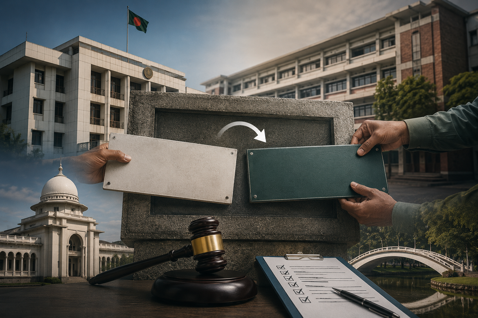 চাইলেই কি সরকারি প্রতিষ্ঠানের নাম বদলে ফেলা যায়, কী আছে নীতিমালায়