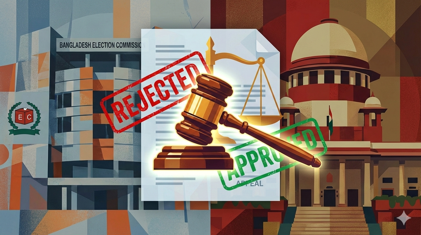 ইসি থেকে সুপ্রিম কোর্ট: প্রার্থিতা ফিরে পাওয়ার আইনি লড়াই