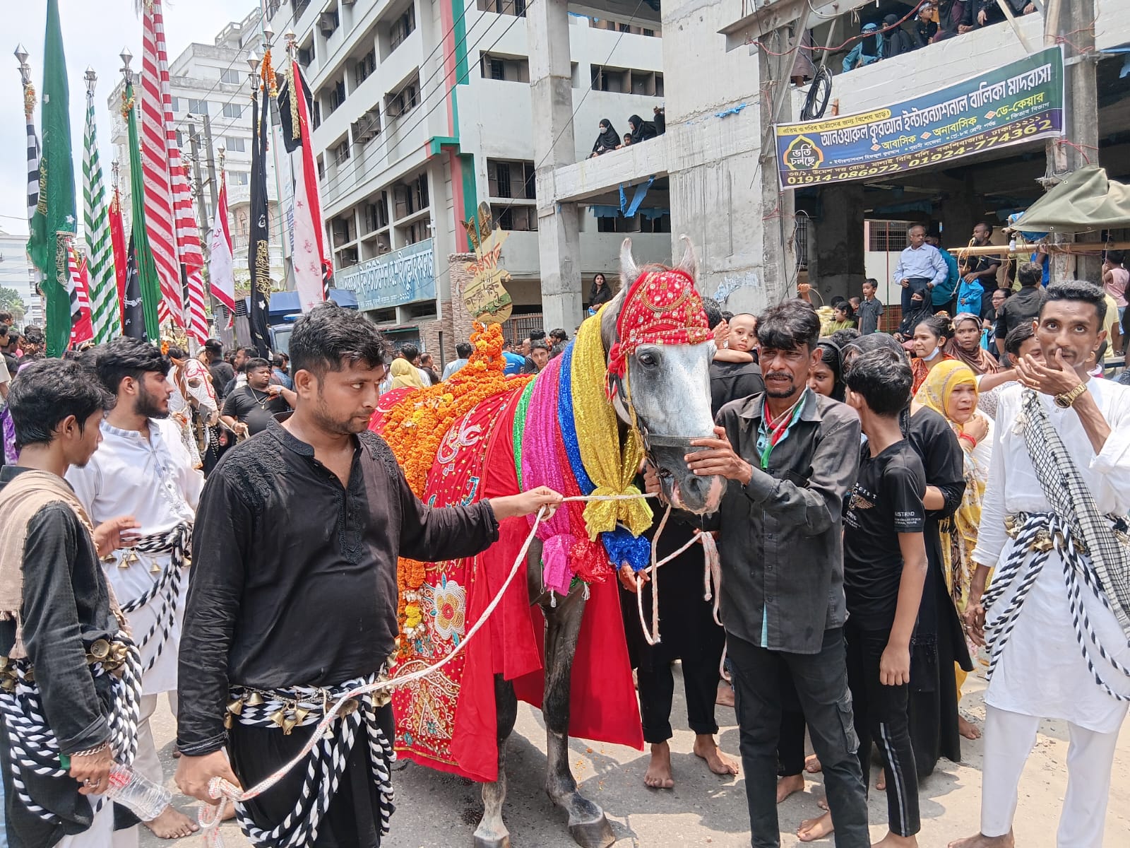 তাজিয়া মিছিলে। ছবি: স্ট্রিম