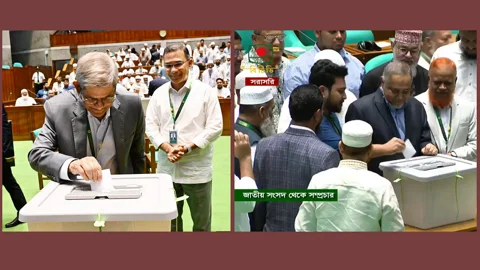 বৃহস্পতিবার বিকেল ৫টা পর্যন্ত ভোট দেন সংসদ সদস্যরা। সংগৃহীত ছবি
