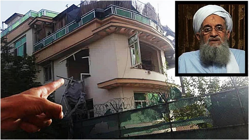 জাওয়াহিরিকে কাবুলের একটি বাড়িতে ড্রোন ক্ষেপণাস্ত্র হামলা করে হত্যা করে যুক্তরাষ্ট্র। ছবি: সংগৃহীত।